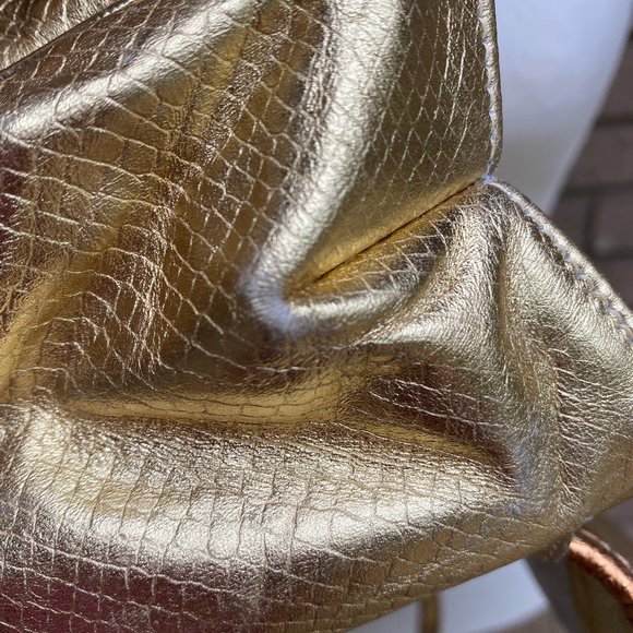 Vintage 80's HALA Gold Metallic Shoulder Bag Purse - Picture 14 of 15